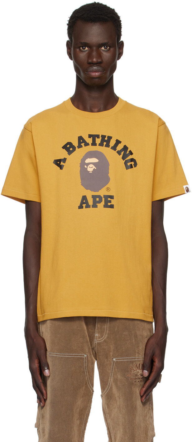 

Футболка колледжа BAPE, желтый