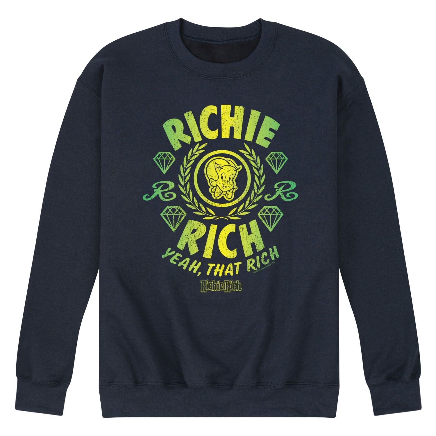 

Мужской свитшот с рисунком Richie Rich Yeah That Rich Licensed Character