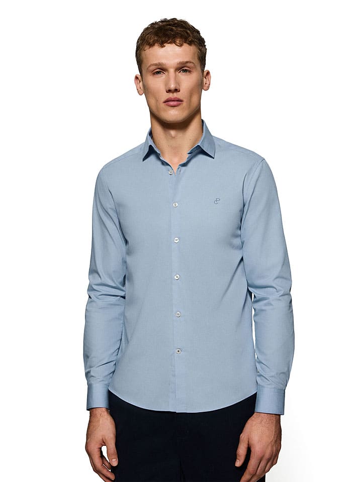 

Polo Club Рубашка - приталенный крой - светло-голубого цвета