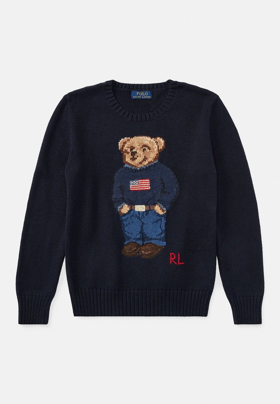 Джемпер Polo Ralph Lauren POLO BEAR COTTON SWEATER 7-14Y, Navy/Dark Blue — фото 3