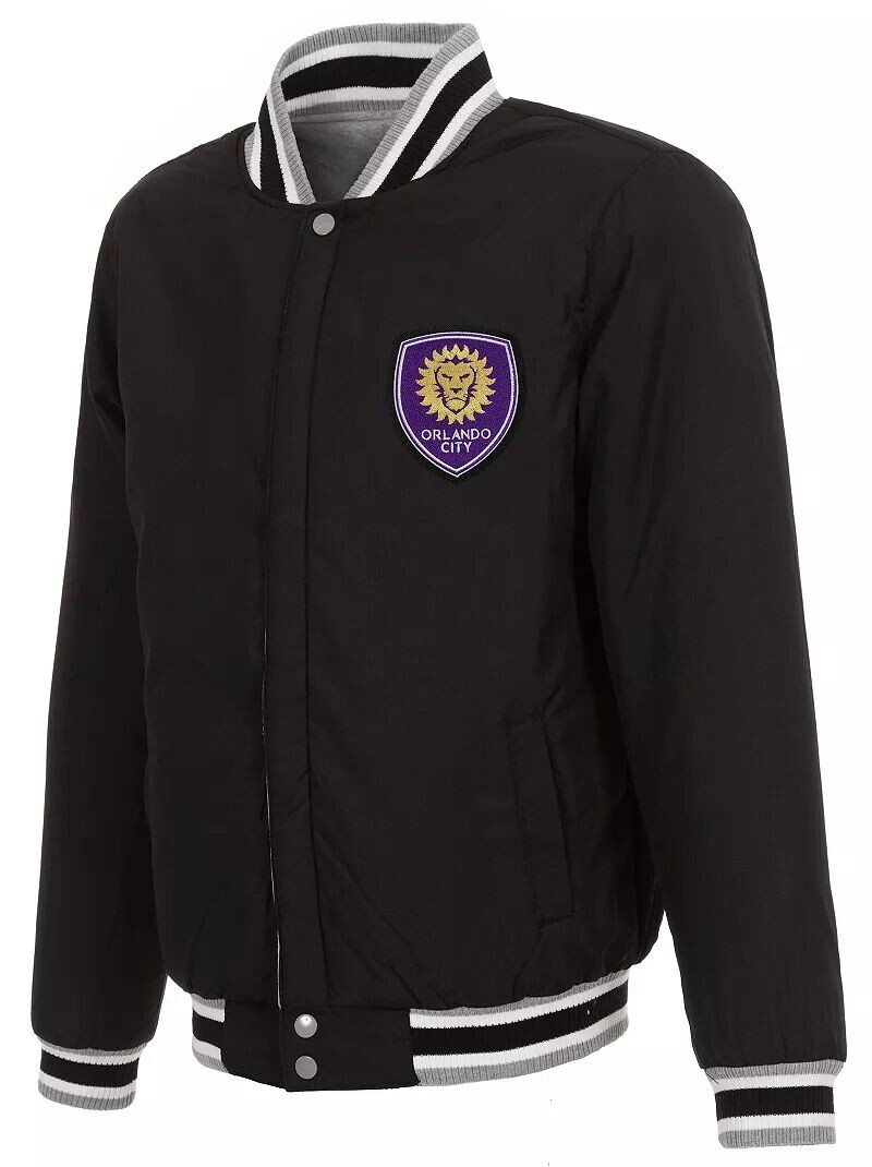 

Черная двусторонняя флисовая куртка Jh Design Orlando City