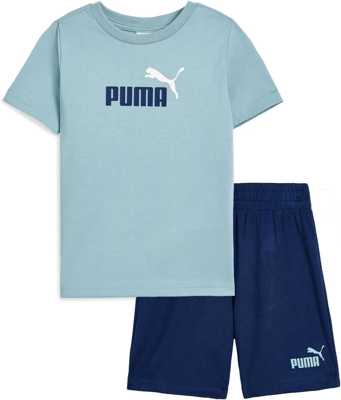 Детский спортивный комплект PUMA футболка и шорты, Sea Foam