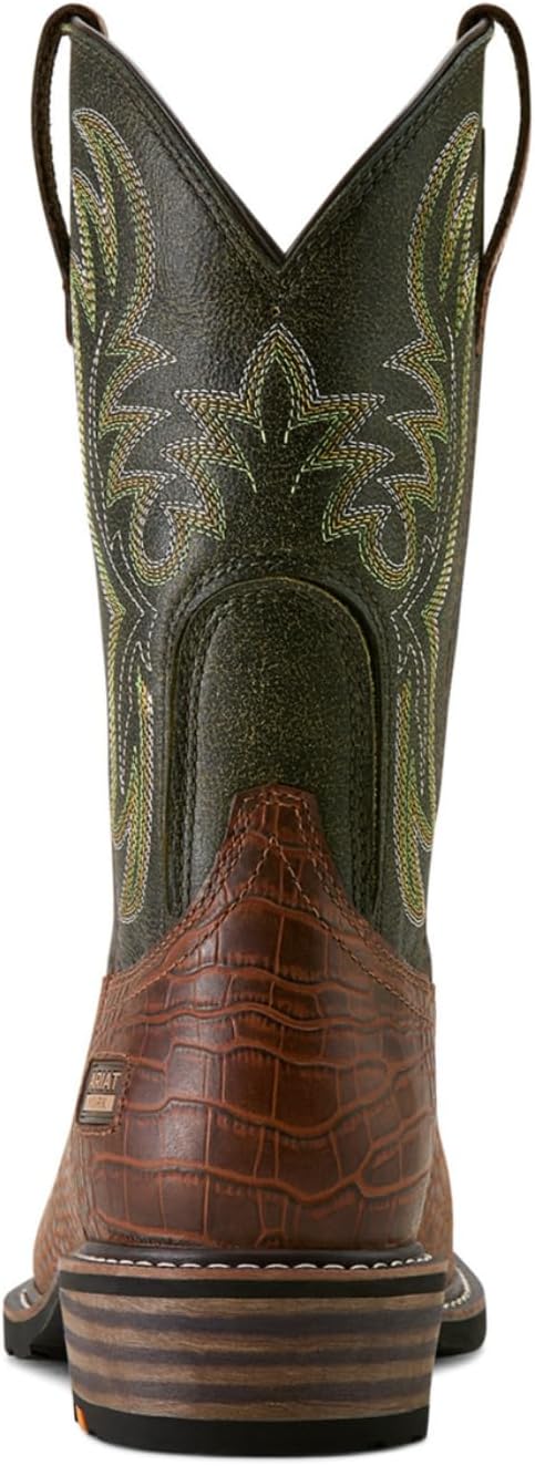 Мужские ботинки ARIAT Ironside с квадратным носком и стальным носком, коричневый — фото 4