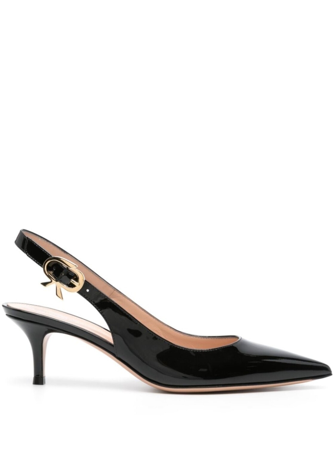 

Gianvito Rossi туфли Ribbon Sling 50 с ремешком на пятке, черный