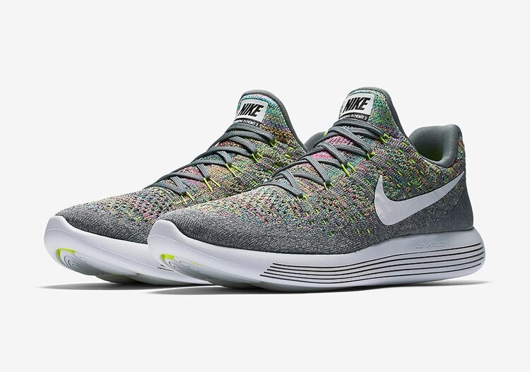 Кроссовки Nike LunarEpic Low Flyknit 2 'Multicolor', разноцветный — фото 2