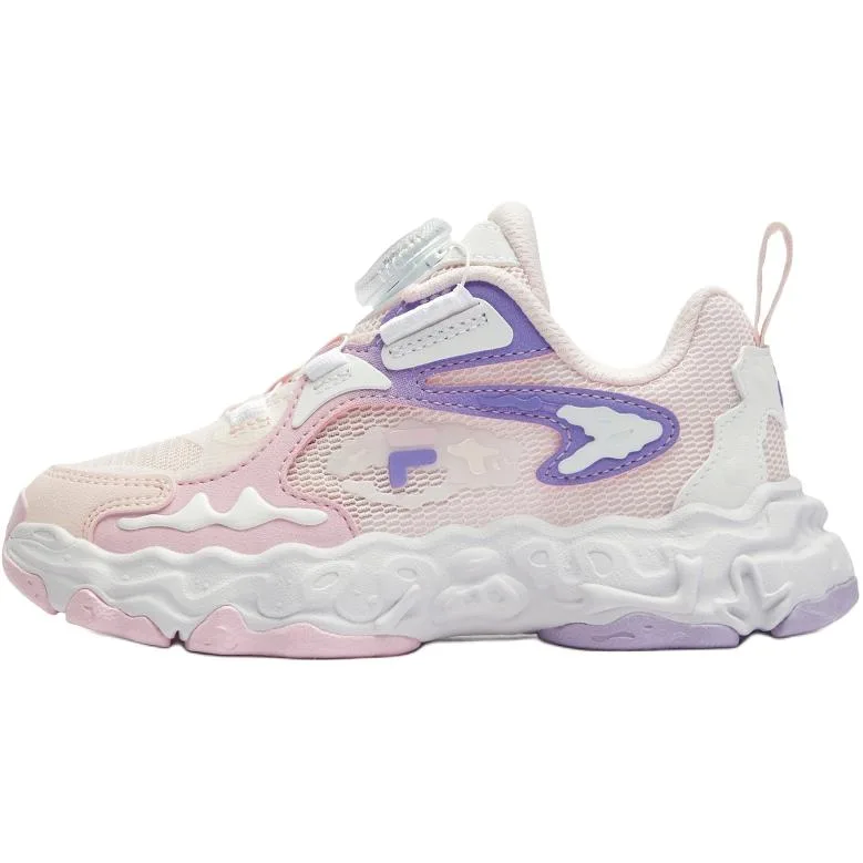 FILA KIDS Детские кроссовки для бега с легкой амортизацией low top белый/нежно-розовый для детей 3-7 лет — фото 3