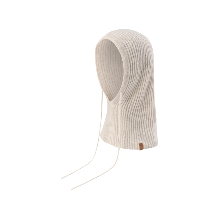 

Шерстяная шапка-балаклава унисекс ELLE, бежевый оранжевый белый