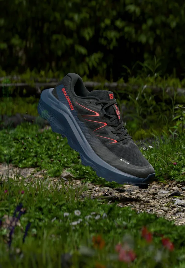 Кроссовки для трейлраннинга ultra flow 2 gtx Salomon, Black/Spellbound/Fiery Red