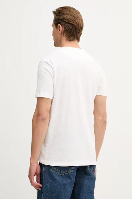 Футболка с карманом Slub U.S. Polo Assn., белый — фото 3