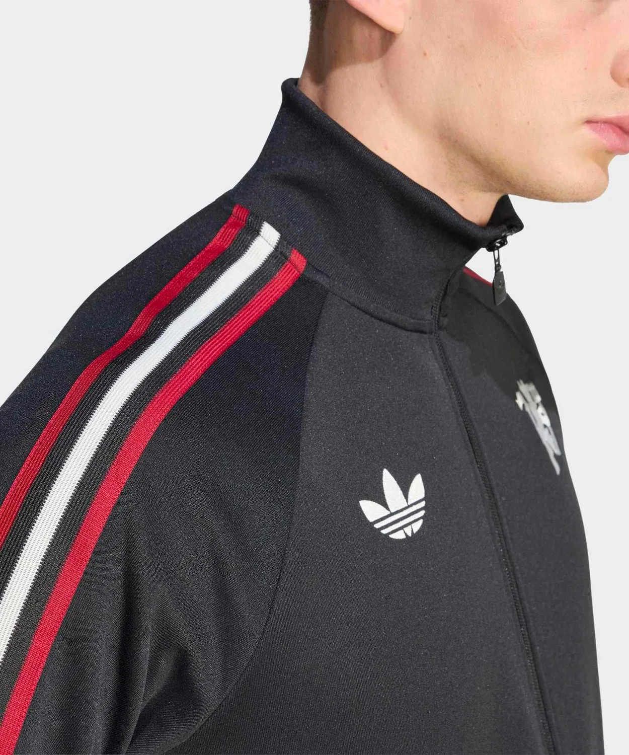 Трек-топ Manchester United Originals Adidas, черный — фото 4