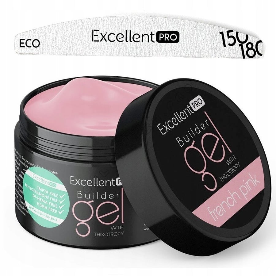 

Однофазный гель FRENCH PINK Thixotropy EXCELLENT PRO 50 г + ПИЛЬКА