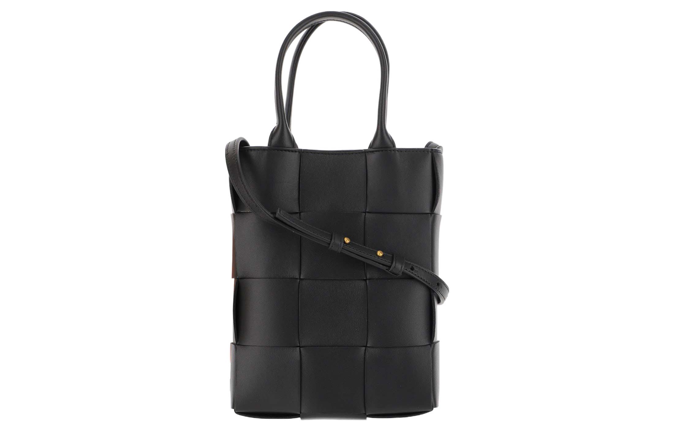 

Сумка через плечо из овчины черная Bottega Veneta