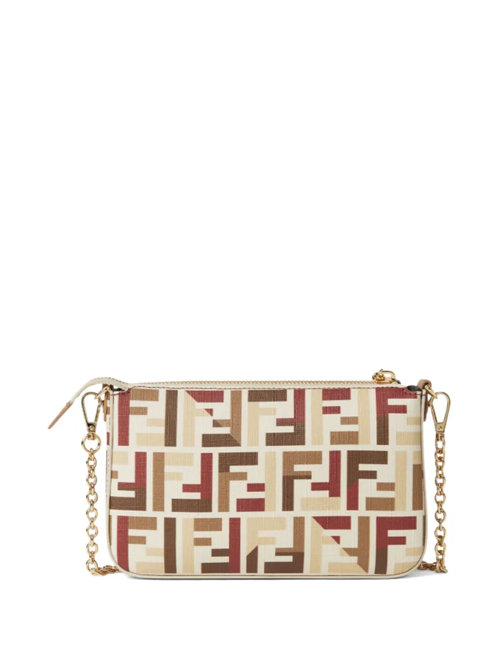 Мини-клатч Baguette Pouch Fendi, нейтральный — фото 2