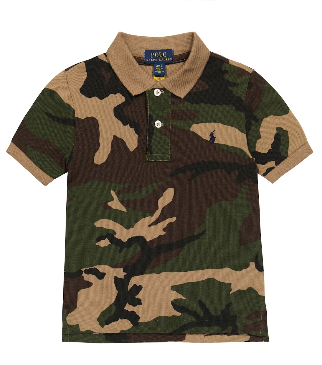 

Рубашка-поло из хлопка с камуфляжным принтом Polo Ralph Lauren, разноцветный