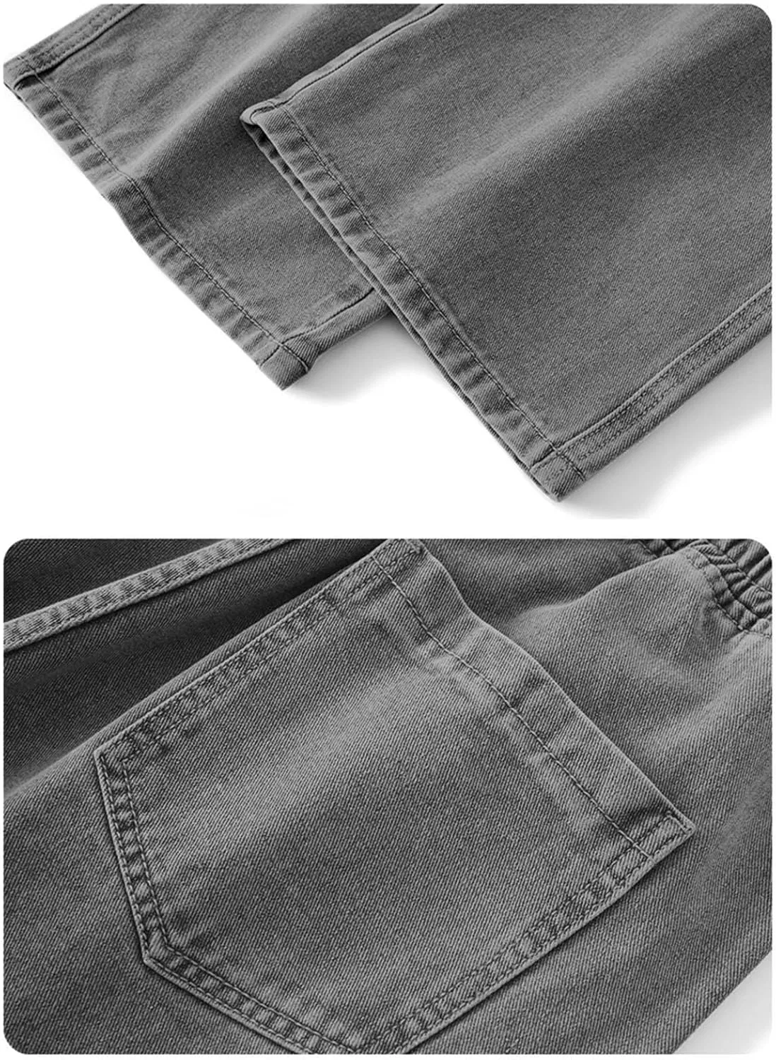 Джинсы свободные Men's Cowboy Jeans, серый — фото 4