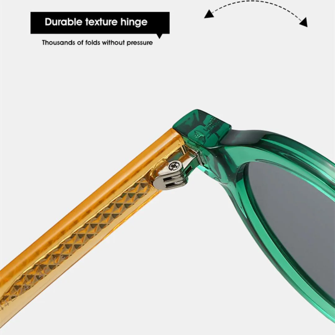 

Круглые солнцезащитные очки контрастного цвета для женщин в стиле ретро с заклепками, панк, для мужчин с защитой от УФ-излучения UV400 UUPTTPL, Grey Leopard Grey