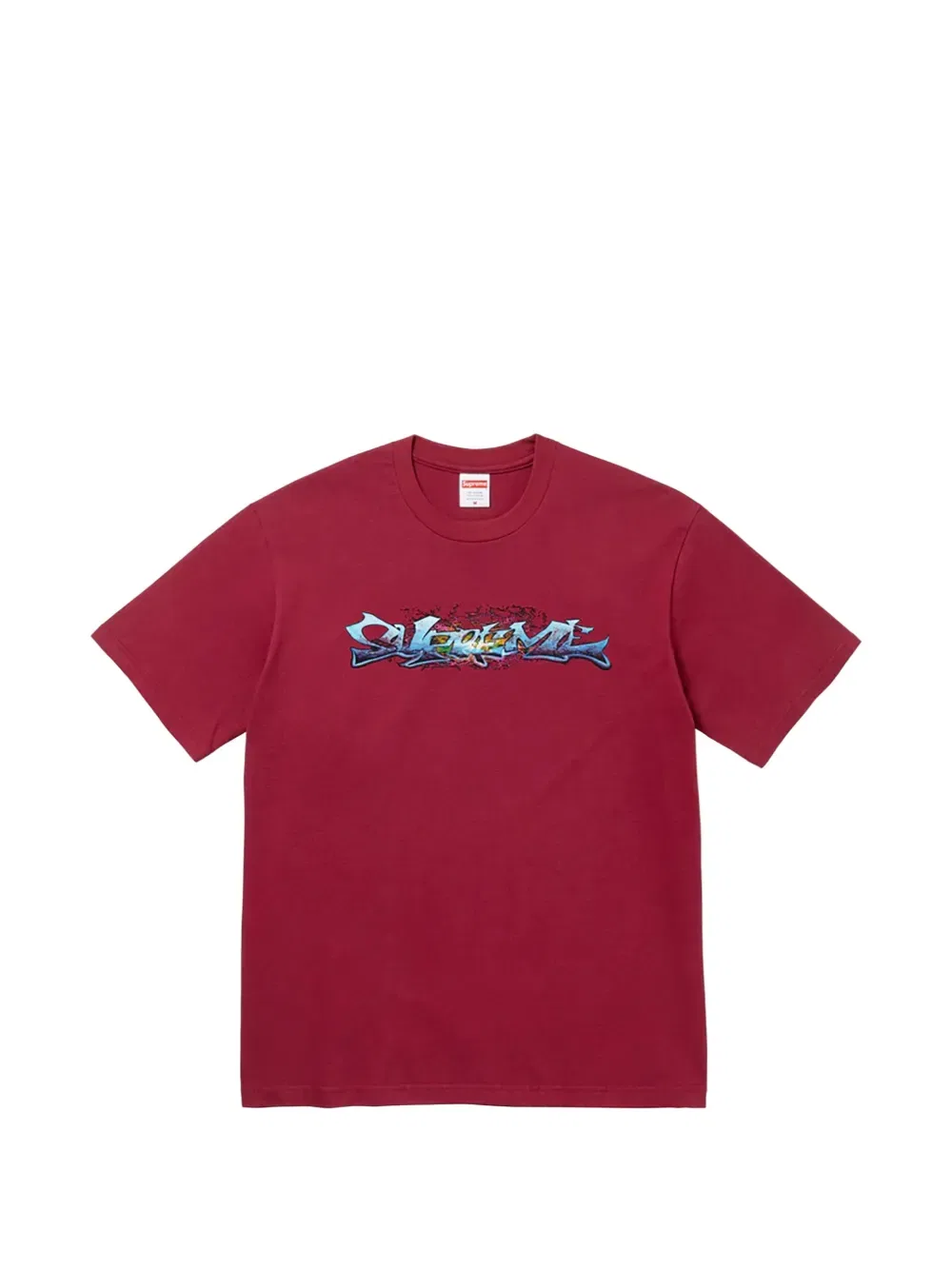 Футболка с биркой Supreme, красный