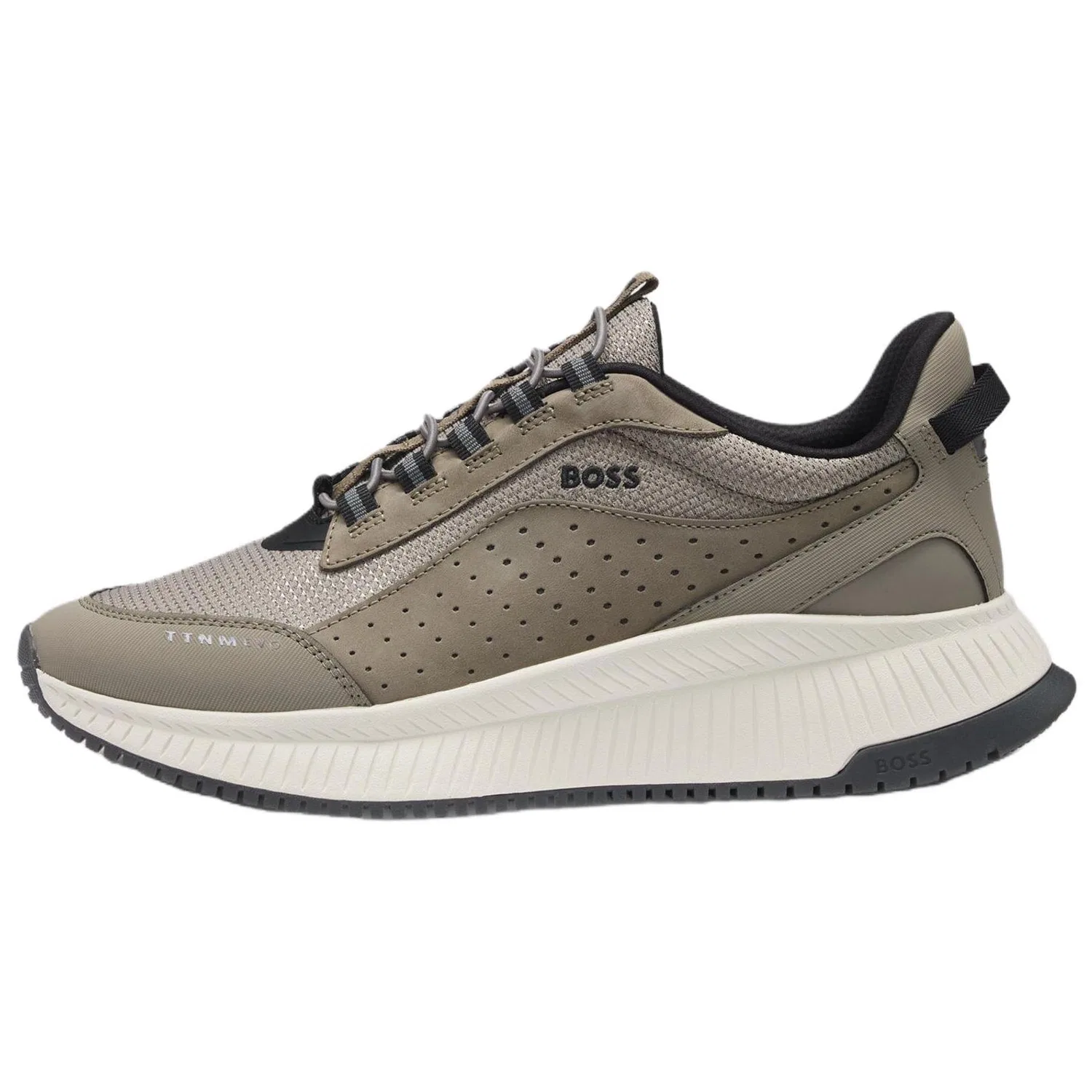 Кроссовки замшевые HUGO BOSS Khaki