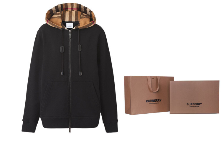 Толстовка Burberry, женская, хлопковая, черный — фото 2