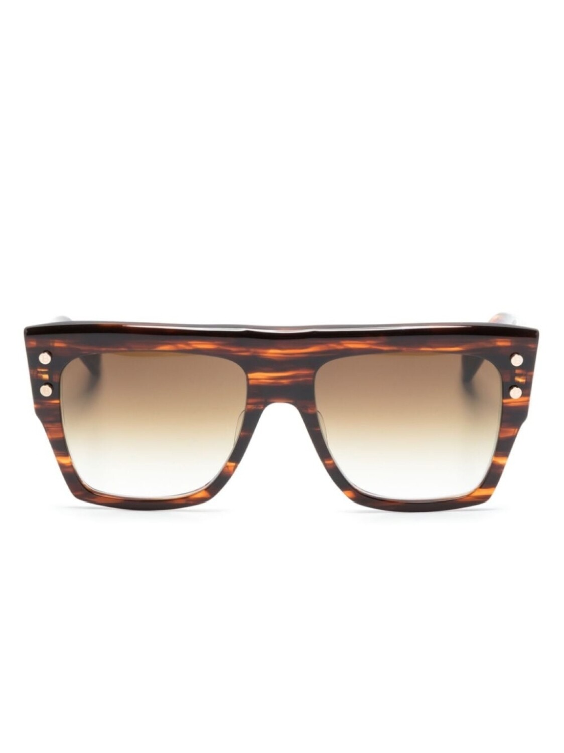 

Balmain Eyewear солнцезащитные очки в квадратной оправе, коричневый