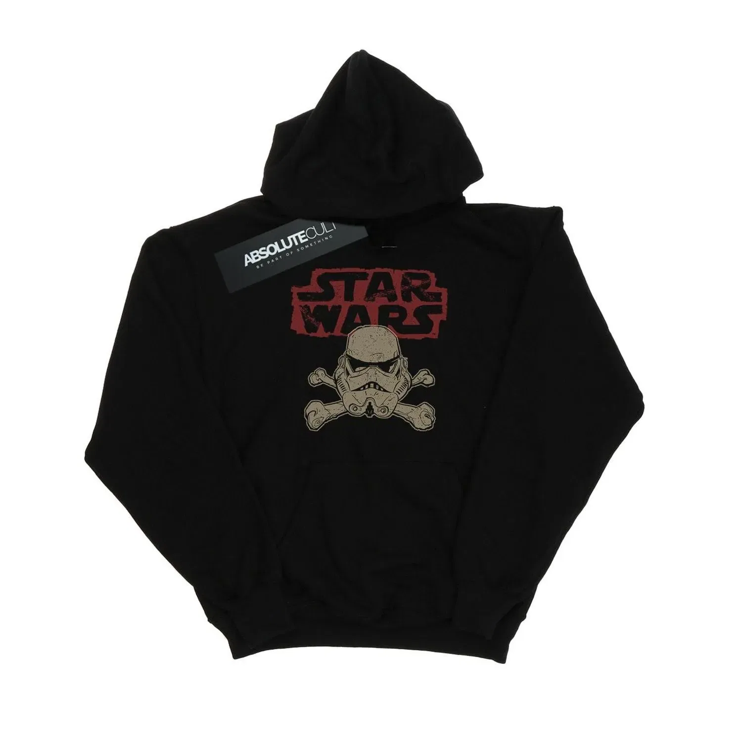 Худи с принтом Stormtrooper Skull Star Wars, черный — фото 2