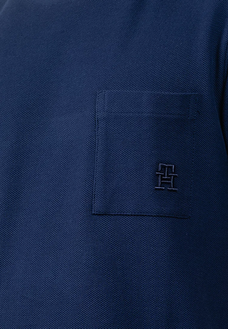 Футболка с монограммой, короткий рукав, Tommy Hilfiger, темно-синий — фото 3