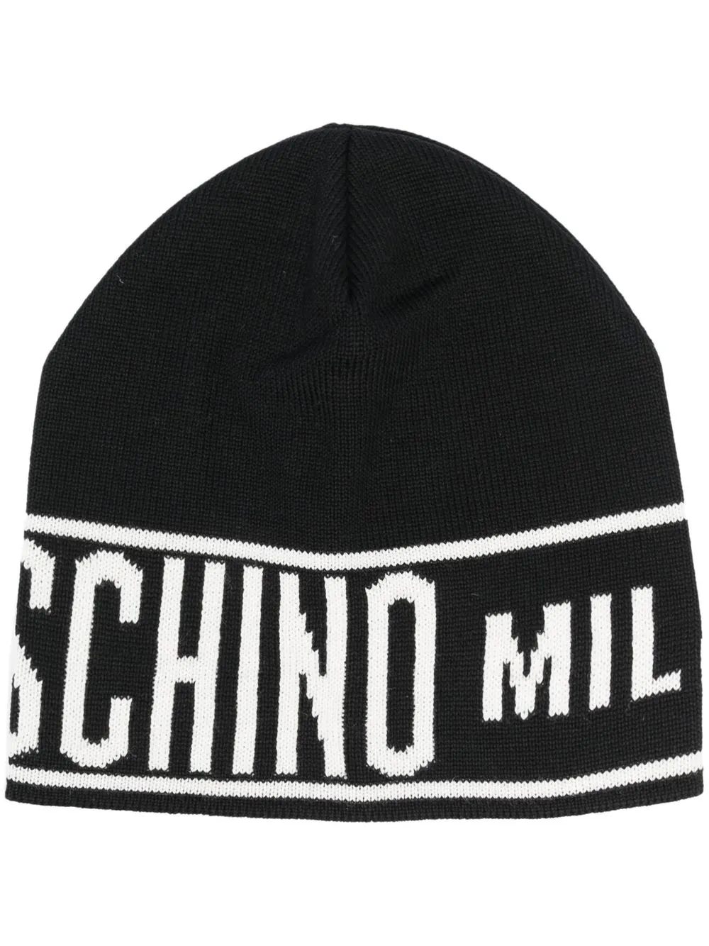 

Шапка в рубчик Moschino, черный