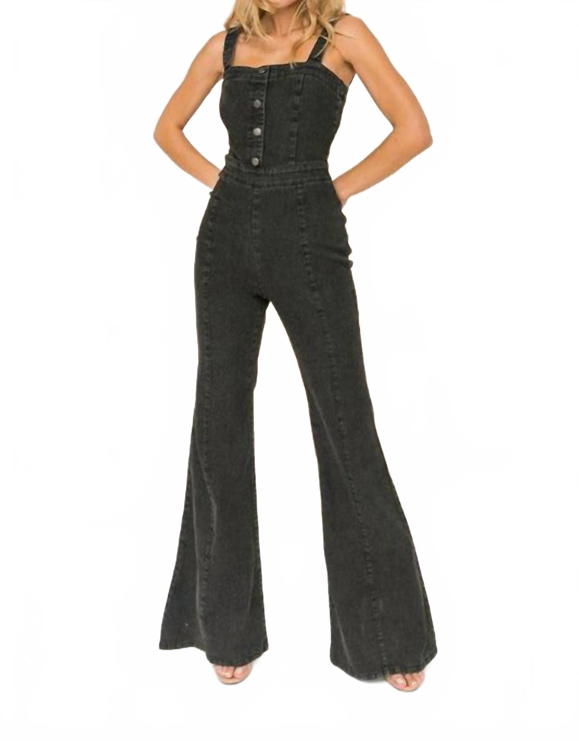 

Gypsie Jane Джинсовый комбинезон Jordanna, выцветший черный