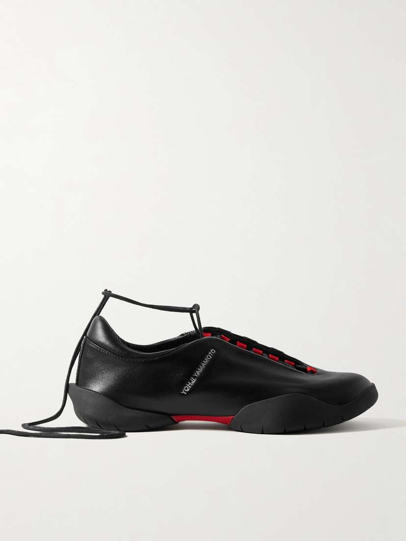 Кроссовки Y-3 regu из кожи Adidas Originals, черный