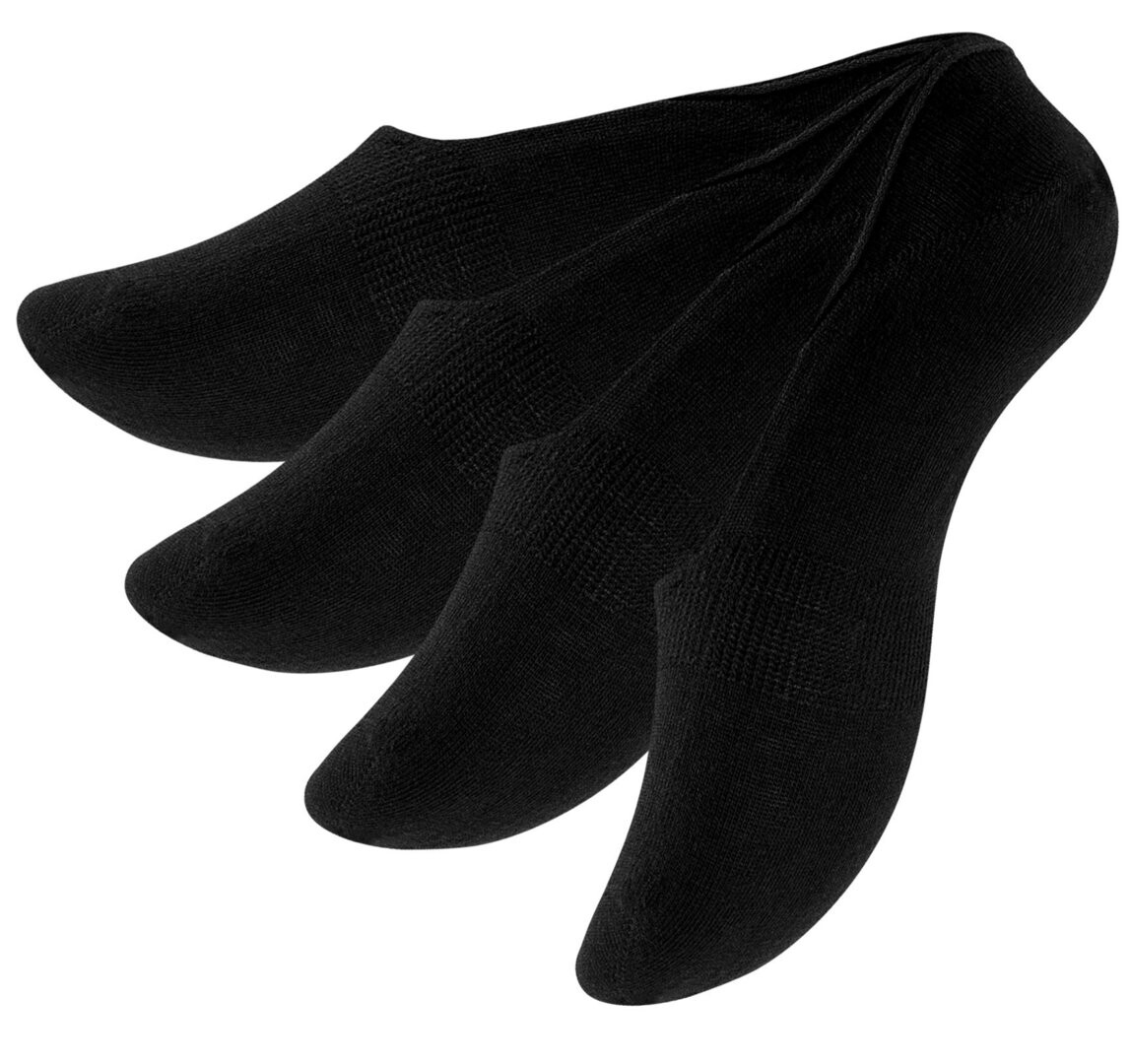 

Носки Vincent Creation Füßlinge 4 шт Invisibles Socks, черный