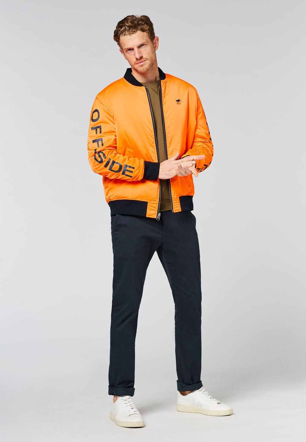 

Куртка-бомбер WENDE-DESIGN MIT LOGO-STITCHING Polo Sylt, темно-синий