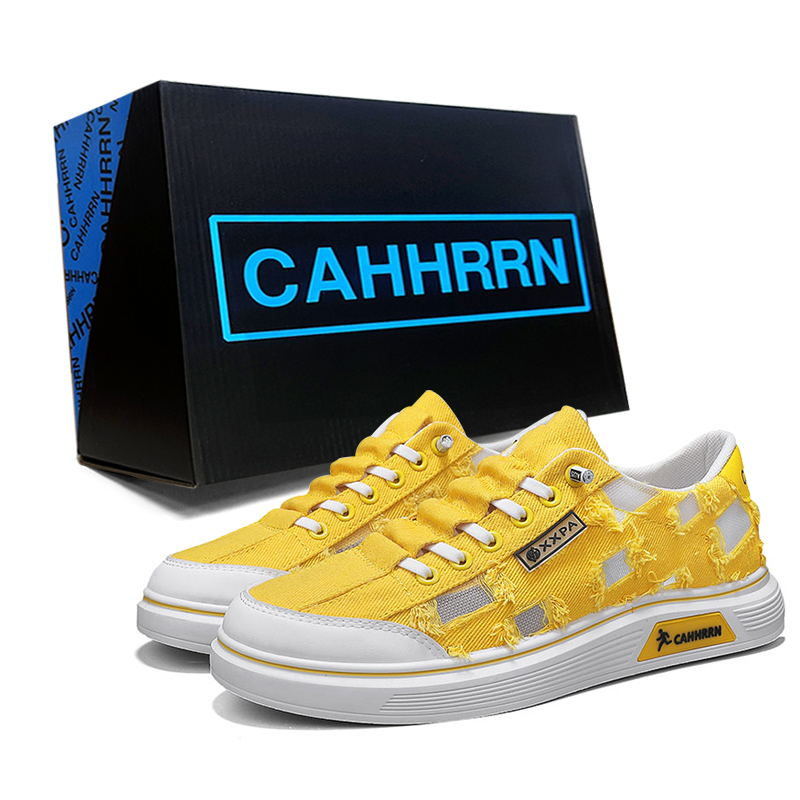 

CAHHRRN Низкие скейтерские кроссовки мужские деним синие, цвет Denim Blue