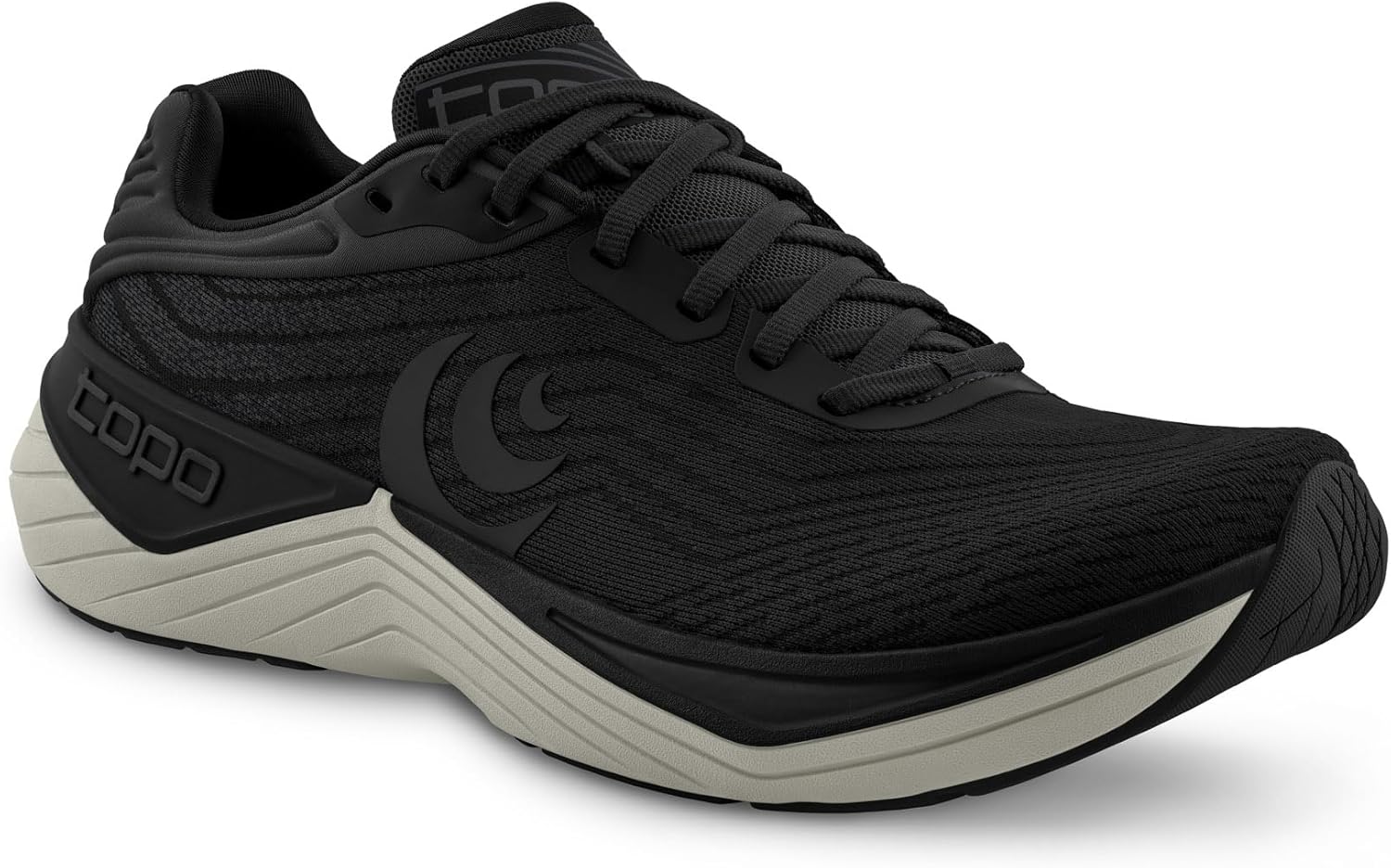 Мужские кроссовки Topo Athletic Ultrafly 5 с удобной легкой амортизацией, прочные, с падением 5 мм, для бега по шоссе, черный/угольный — фото 2
