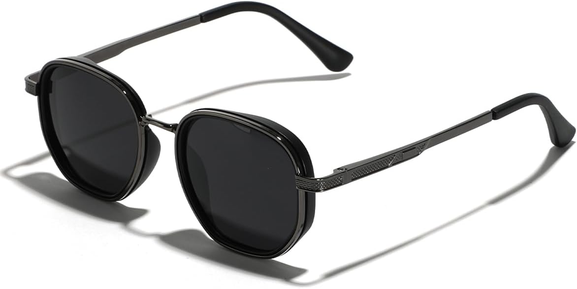 

Поляризованные солнцезащитные очки круглые и квадратные женские TR90, унисекс солнцезащитные очки мужские металлические TAC UV400 линзы, очки для вождения, вечеринки weiyuchen, Grey Black Frame