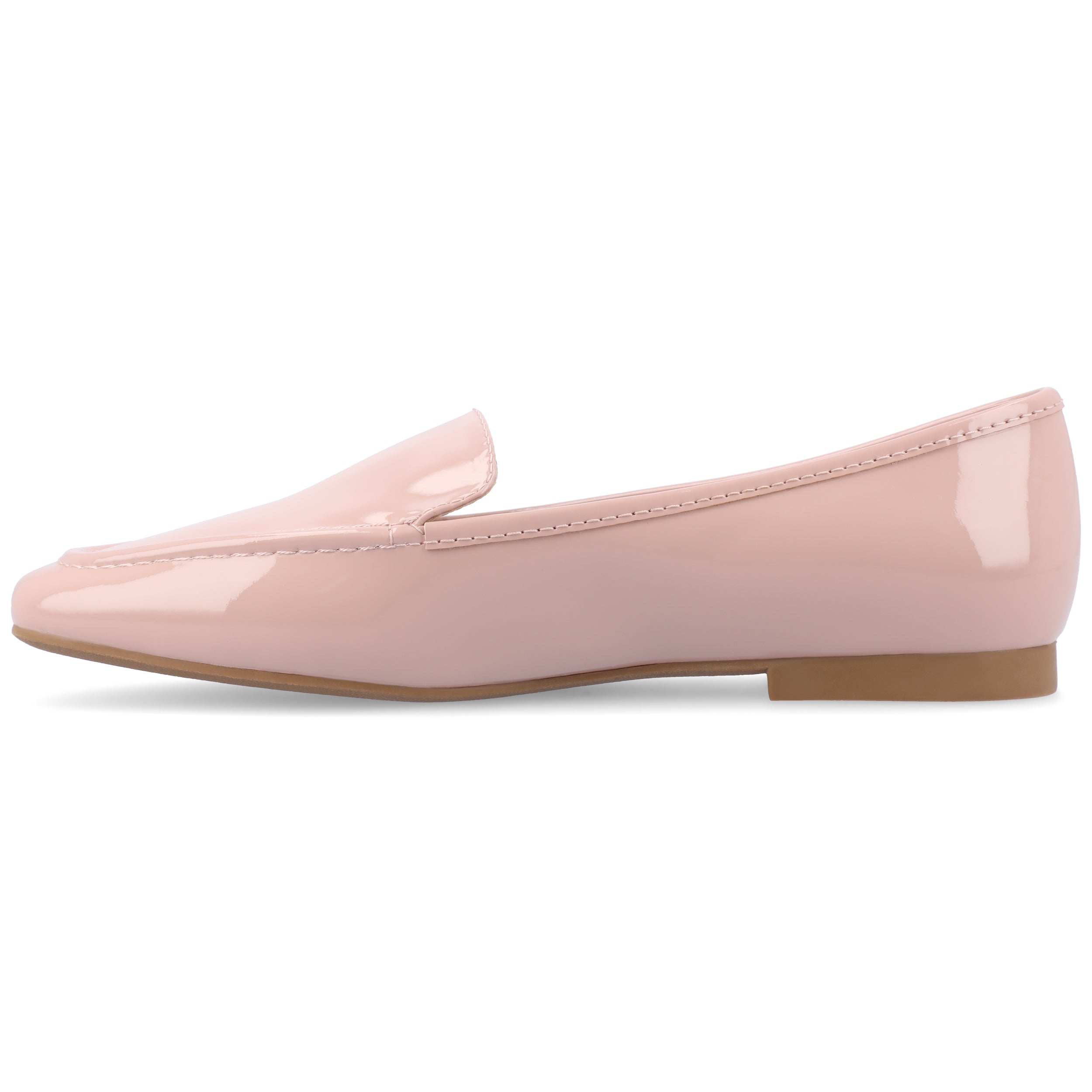 Женские лоферы Tullie из коллекции Journee, широкие, на плоской подошве, цвет patent/pink — фото 2