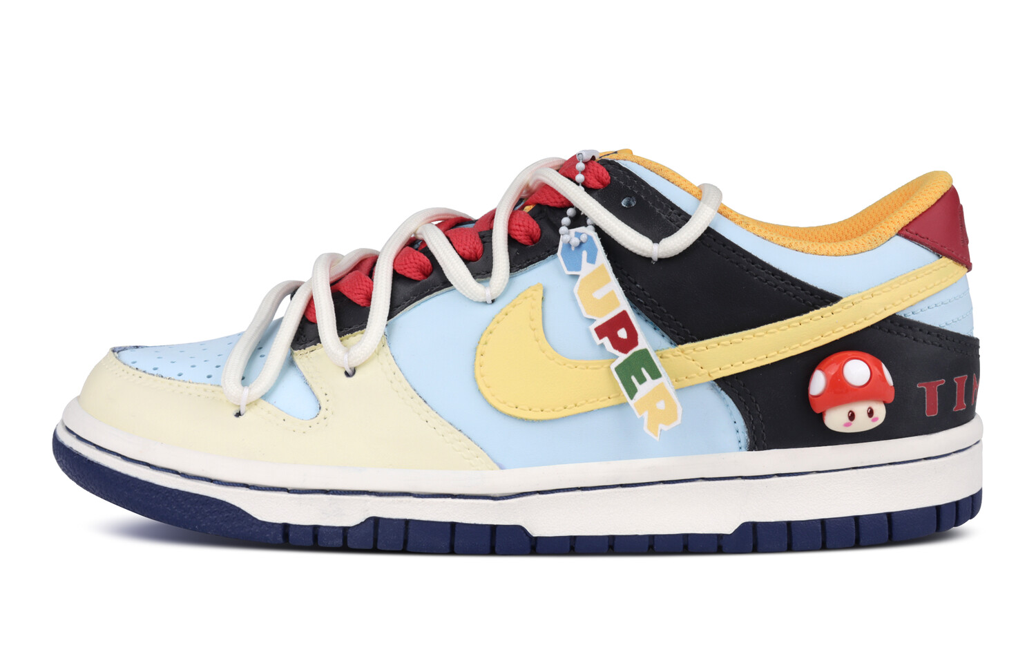 

Кроссовки Nike Dunk Skateboarding Shoes Women's Low-top Yellow, голубой, Синий, Кроссовки Nike Dunk Skateboarding Shoes Women's Low-top Yellow, голубой