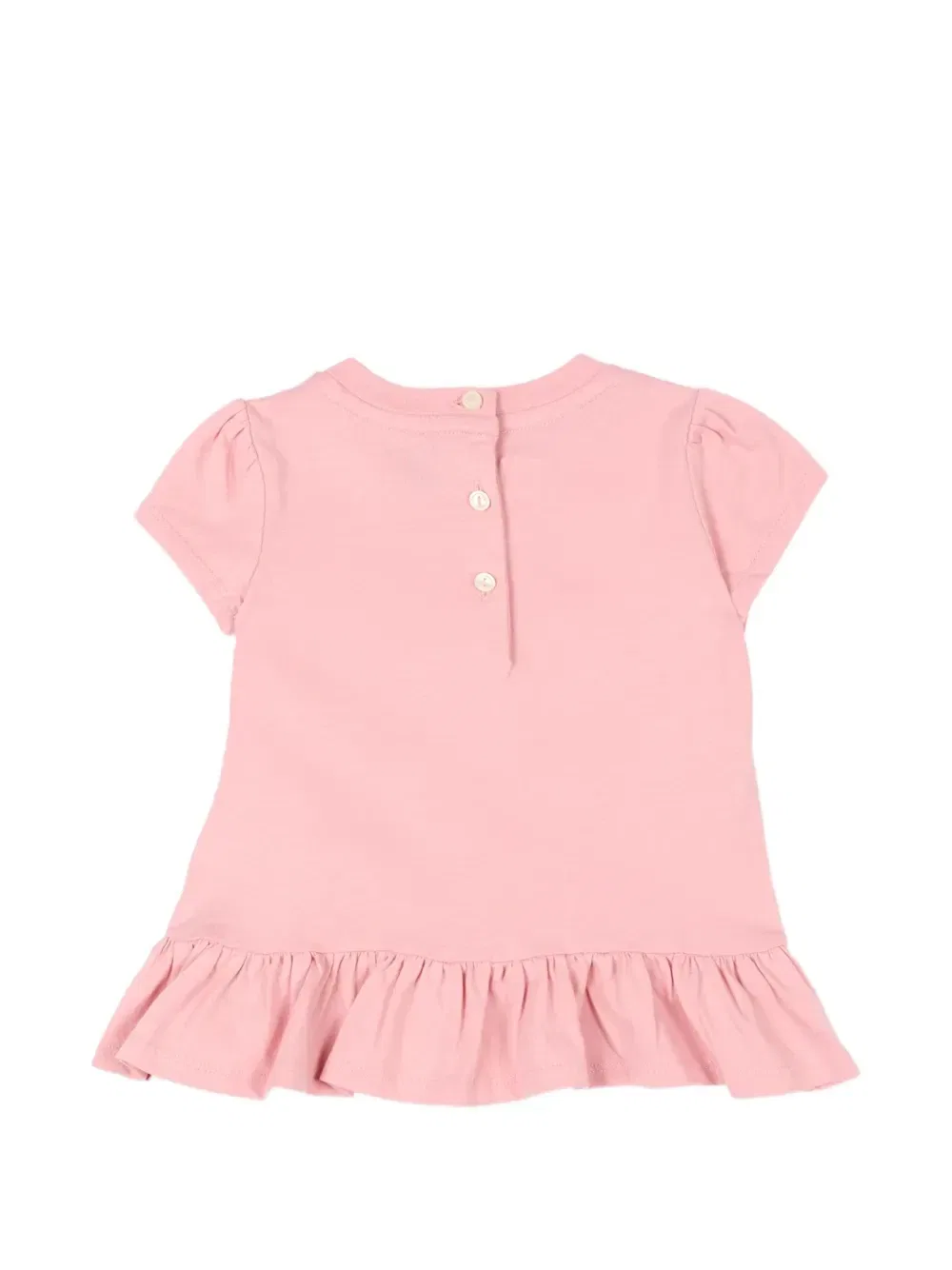 Футболка с рюшами Polo Bear Polo Ralph Lauren Kids, розовый — фото 2
