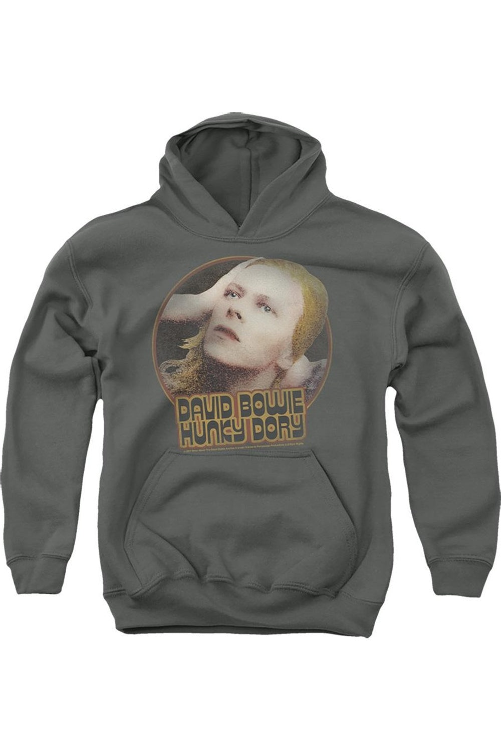 

Худи с круглым принтом "Hunky Dory" David Bowie Gildan, Charcoal