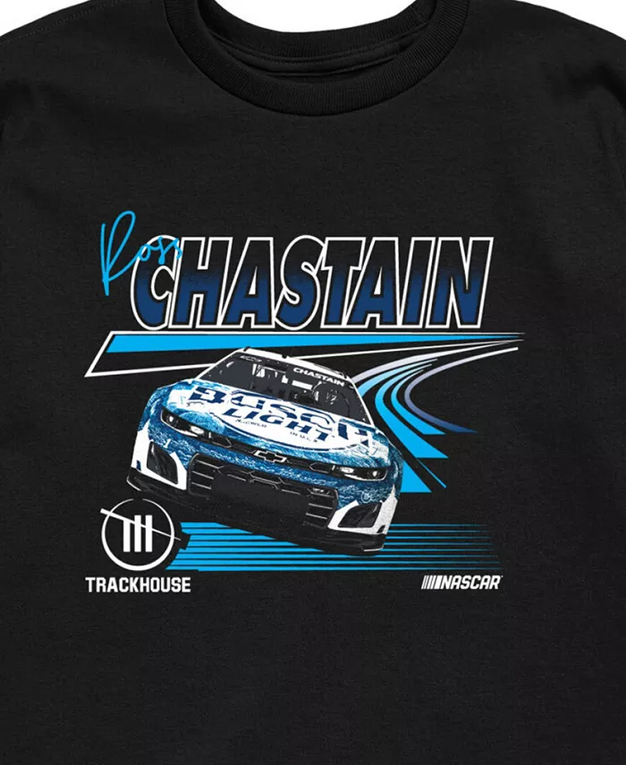 Футболка с принтом Ross Chastain для подростков NASCAR, черный — фото 3