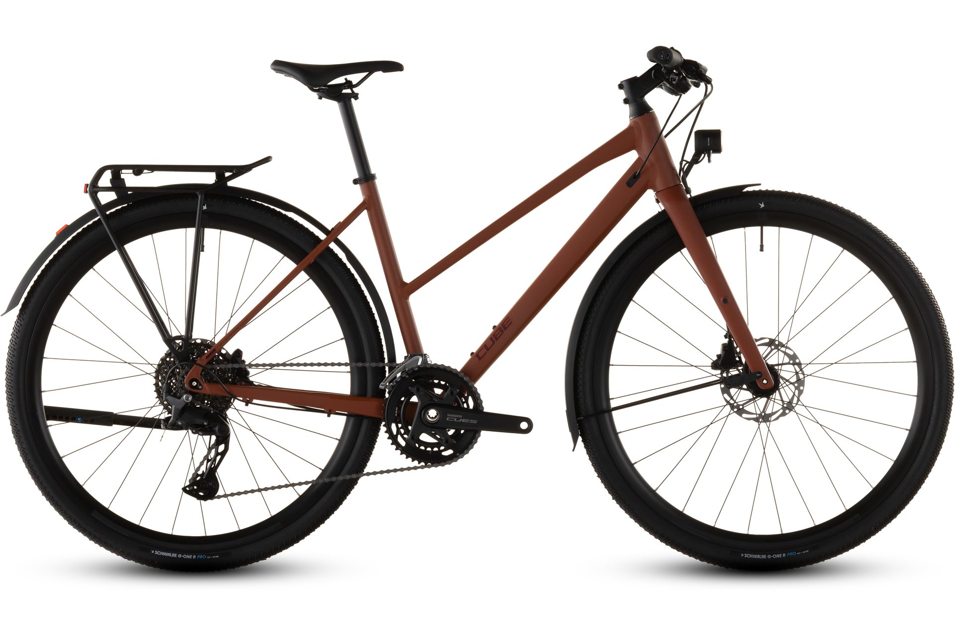 

Трекинговый велосипед Cube Nulane race fe - 28 дюймов - trapez - 2026, orange | amber´n´black