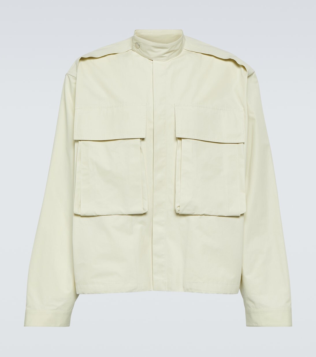 

Хлопковая куртка оверсайз Jil Sander, зеленый