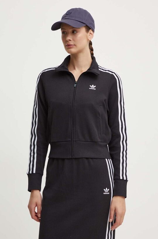 

Вязаный спортивный топ adidas Originals, черный