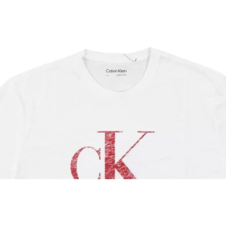 Футболка Calvin Klein Men's White Crew Neck — фото 3
