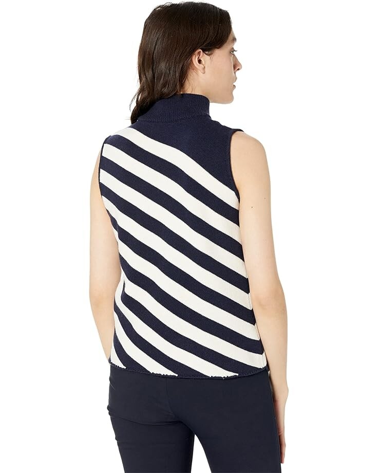 

Свитер MILLY Stripe Asymmetrical Tank, цвет Ecru/Navy