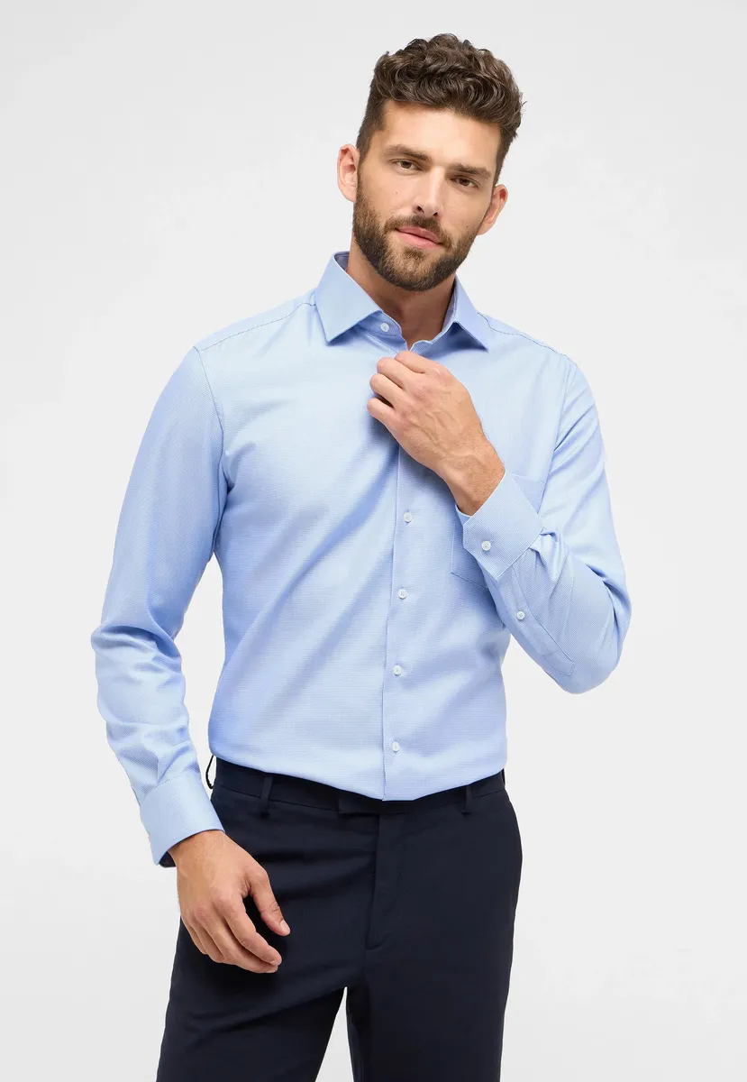 

Рубашка Eterna с длинными рукавами "MODERN FIT", синий