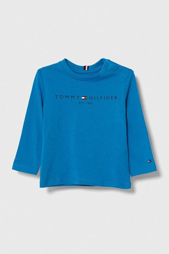 

Детская хлопковая футболка с длинными рукавами Tommy Hilfiger, синий