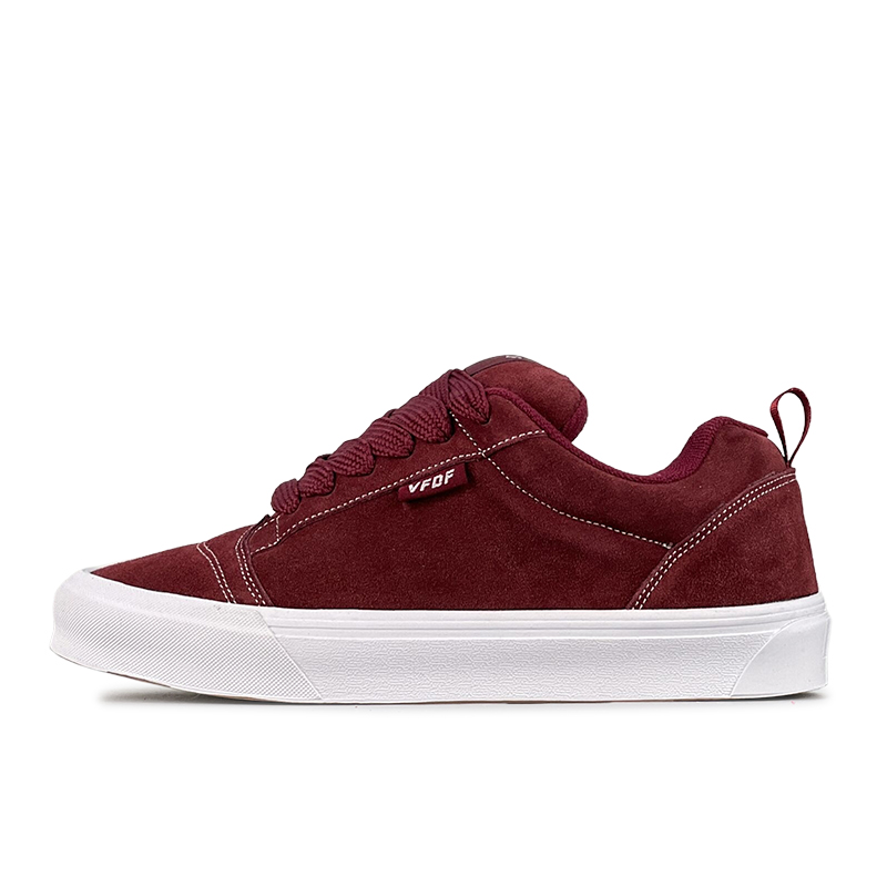 

Кроссовки VFDF Skateboarding Shoes Unisex Low-top White/burgundy, цвет Burgundy