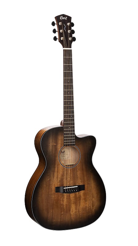 

Акустическая гитара Cort COREOCOPBB Core Series Mahogany Acoustic Electric Guitar. Open Pore Black Burs