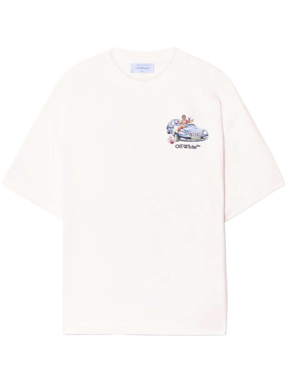 

Off-White футболка Fresco Arrow, белый