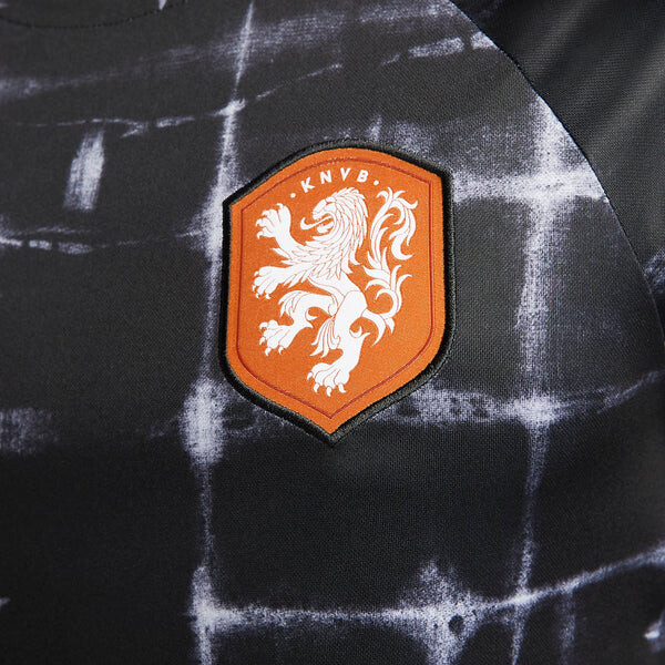 Футболка сборной Нидерландов предматчевая тренировочная футболка Nike, черный — фото 3